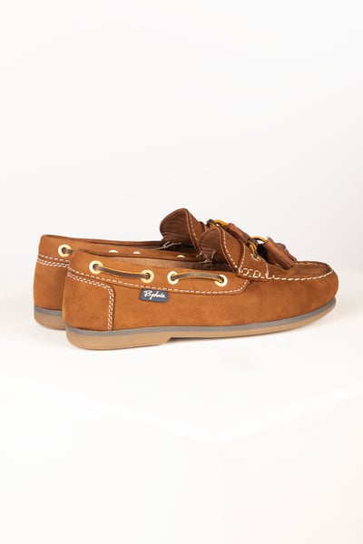 Ladies Leather Tassel Loafer – Saltwick - Antique Tan