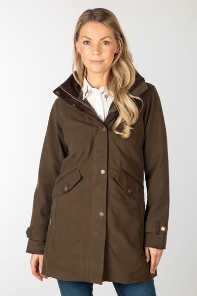 Ladies 3/4 Length Coat – Danby - Brown