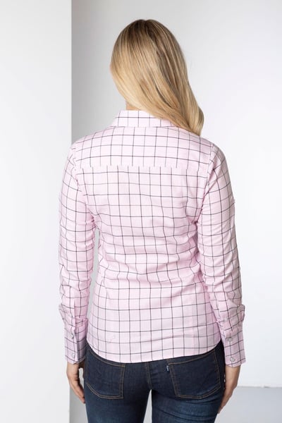 Ladies Hannah Country Shirt - Kate Tweed - Pink