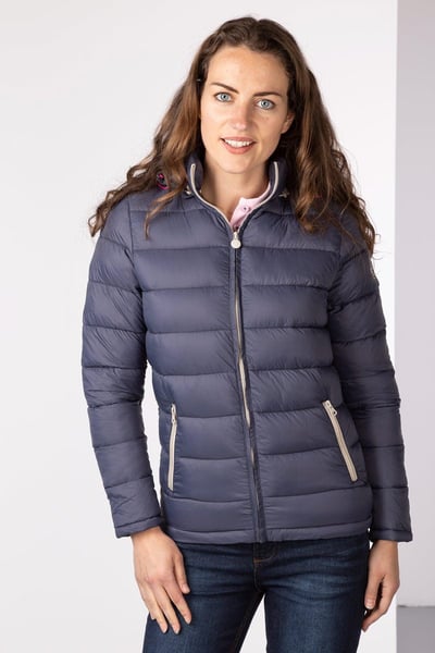Ladies Insulated Quilted Jacket - Marske - Smoke