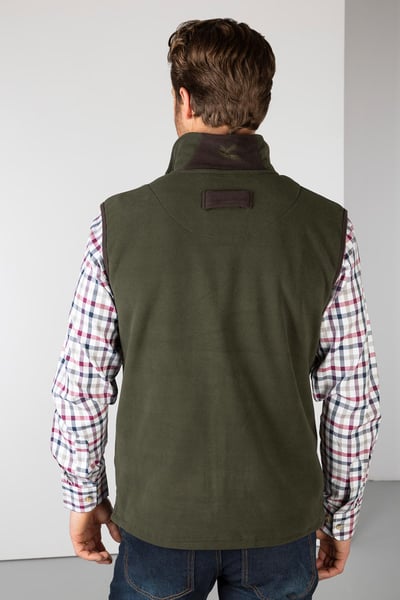 Men's Fleece Gilet - Gransmoor - Olive
