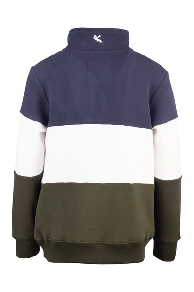 Boy's Sweatshirt - Byland II - Pheasant Navy/White/Olive