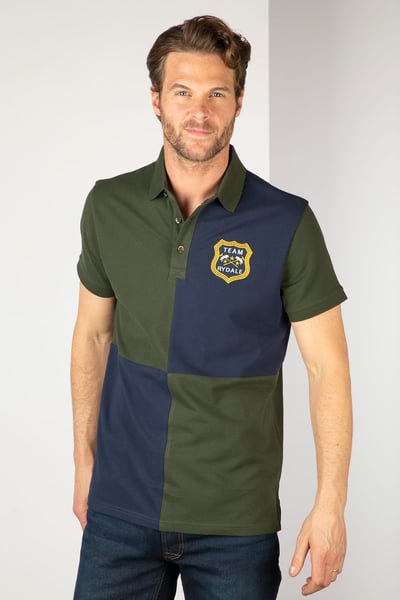 Gevierteltes Herren-Poloshirt – Ganton - Olive