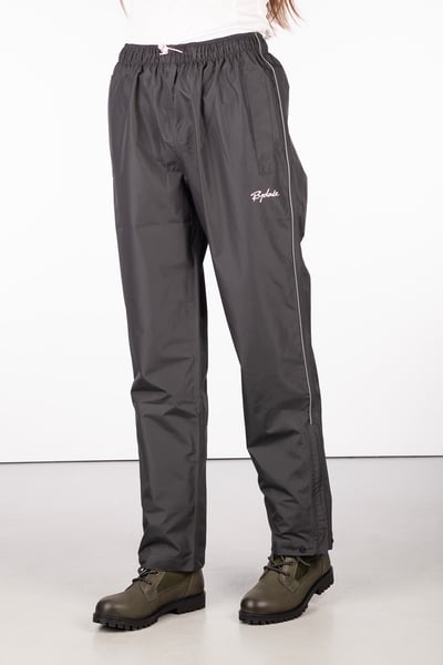 Ladies Waterproof Overtrousers - Dark Grey/Silver