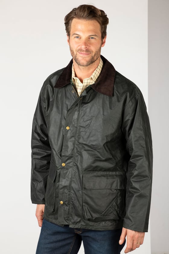 Mens waxed cotton anorak hotsell