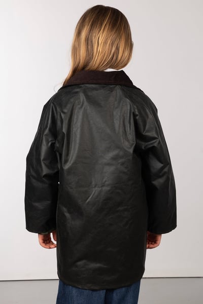 Kid's Wax Jacket - Etton - Olive