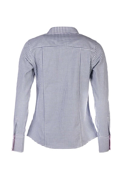 Chemise à carreaux Hannah Country pour femme - Coquelicot - Bleu coquelicot