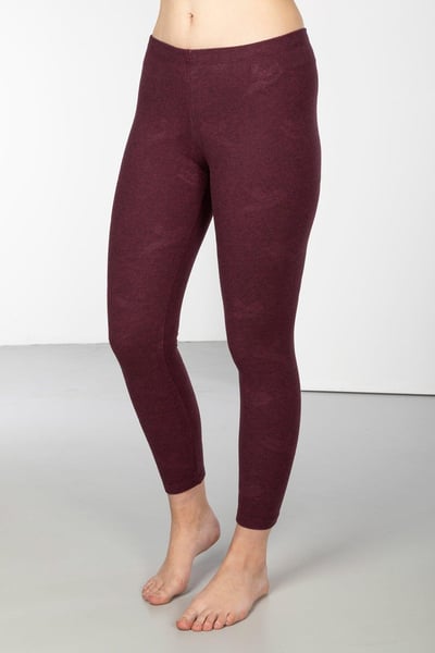 Ladies Brushed Thermal Leggings - Ella - Berry