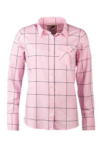 Ladies Hannah Country Shirt - Laura Tweed - Laura Pink