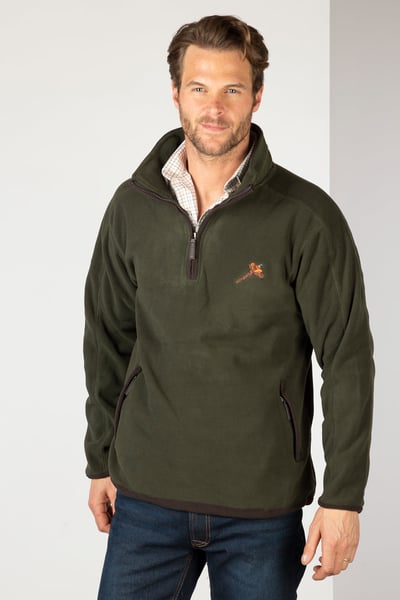 Men's Half Zip Fleece - Gransmoor - Olive