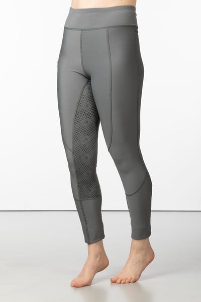 Ladies Riding Tights with Phone Pocket - Askwith II - Mid Grey