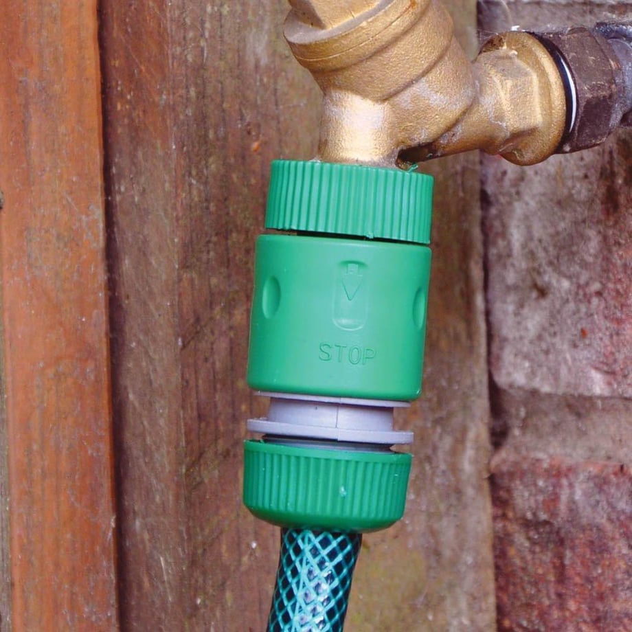 Hose Connector with Stop Valve - YTC UK