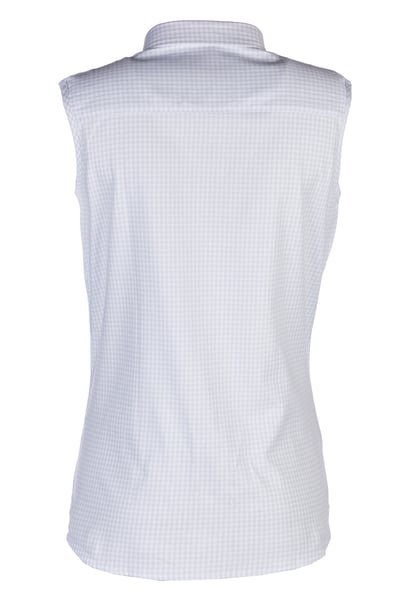 Ladies Sleeveless Country Shirt - Poppy - Poppy Blue