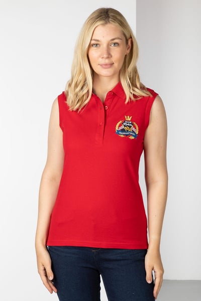 Ärmelloses Damen-Poloshirt Charlie - Rot