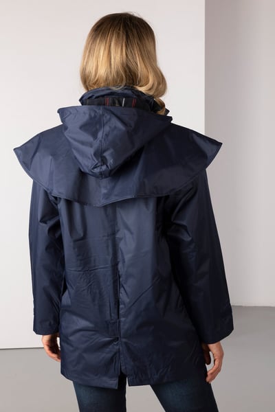Ladies 3/4 Length Riding Coat - Derwent IV - Dark Navy