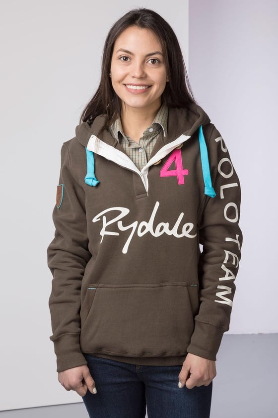 Ladies Button Up Polo Club Hoody UK Rydale