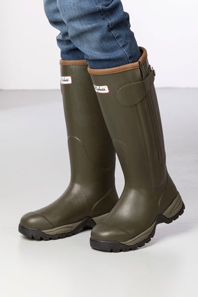Neoprengefütterte Gummistiefel für Herren - Gransmoor III - Olive