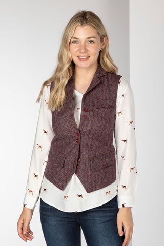 Ladies Tweed Waistcoat