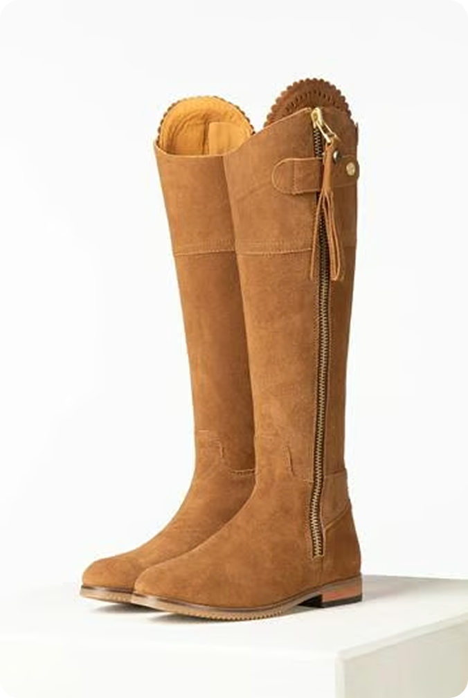 Bottes de campagne en daim pour femmes - Helmsley