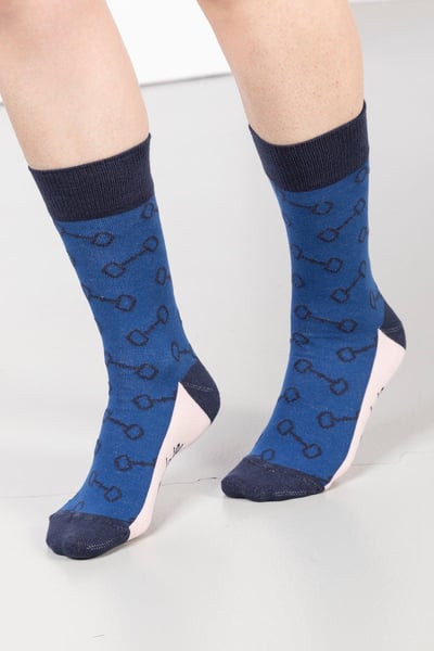 Ladies Snaffle Ankle Socks - Blue