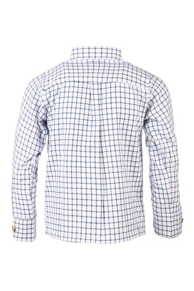 Country-Check-Hemden für Jungen - Richmond Navy/weiß