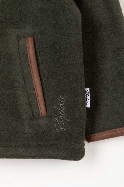 Mini-Fleecejacke für Kinder - Huggate - Khaki