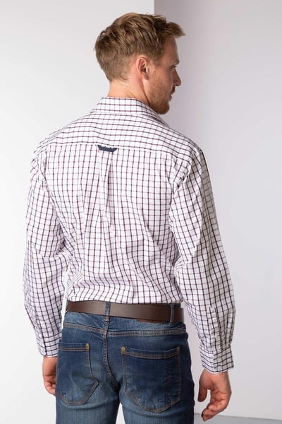 Men's Oscar II Checked Shirt - Red