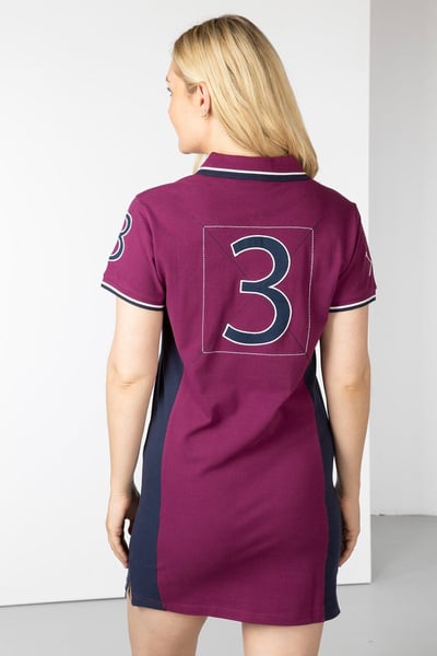 Vestido de polo con paneles de Muston para señoras - Baya