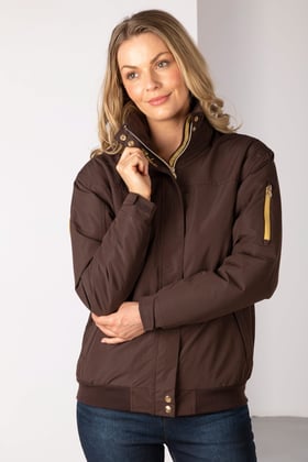 Manteau imperméable doublé polaire pour femme