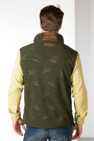 Men’s Pheasant Fleece Gilet - Haxby - Khaki