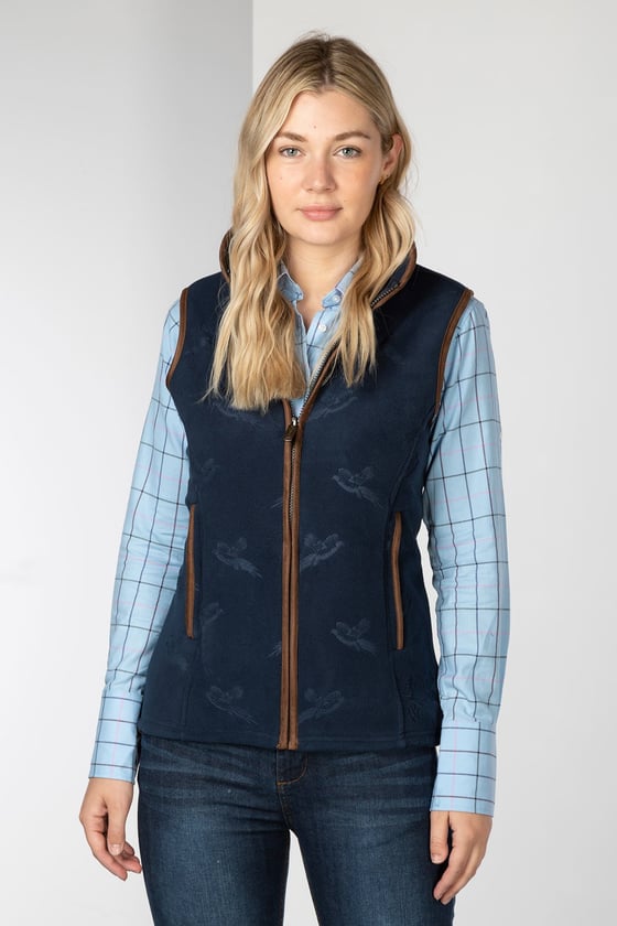 Ladies Pheasant Fleece Gilet UK | Womens Pheasant Gilet | Rydale