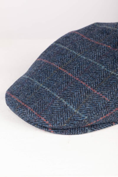 Tweed Flat Cap - Terrington - Navy Check