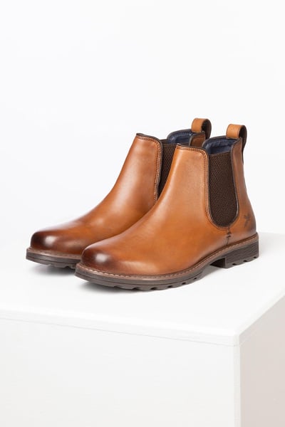 Men's Leather Chelsea Boots - Sledmere - Tan