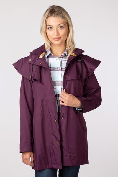 Ladies 3/4 Length Riding Coat - Derwent III - Berry