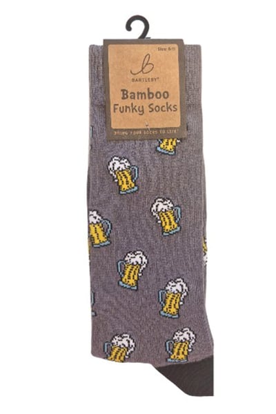 Men's Bamboo Funky Socks - Drink