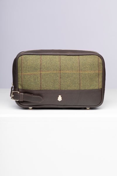 Men's Tweed Wash Bag - Heathland - Heathland