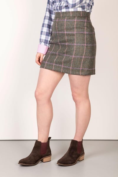 Damen Woll-Tweed-Rock - Emily