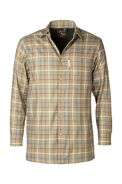 Men's Fleece Lined Shirt - Ebberston Khaki