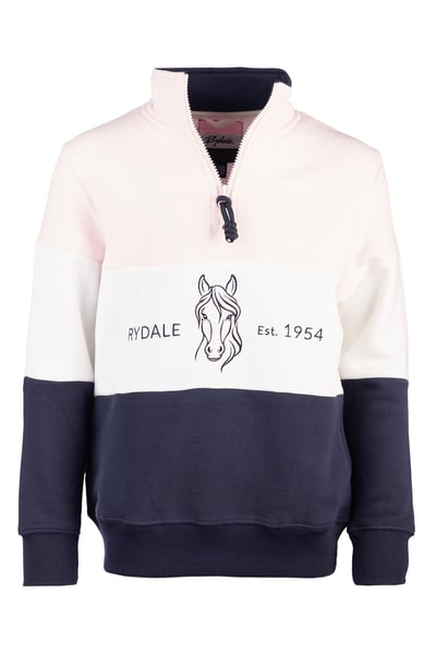 Girls Sweatshirt - Byland II - Horse Soft Pink/White/Navy