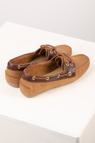 Damen-Fahrdeckschuhe - Reighton - Sand/Dunkelbraun