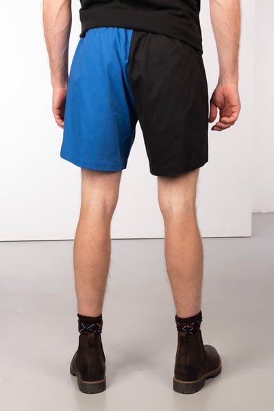 Men's Quartered Rugby Shorts - Ganton - Blue/Black