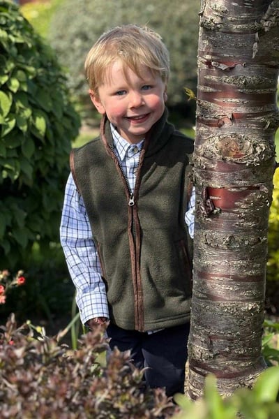 Mini-Fleeceweste für Kinder – Huggate - Khaki