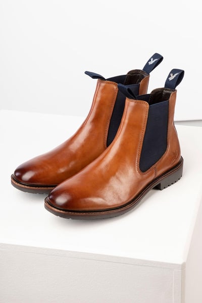 Men's Richmond Leather Chelsea Boots - Tan