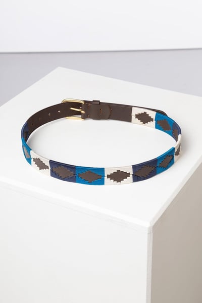 Polo Belts - Askwith - Blue/White/Navy