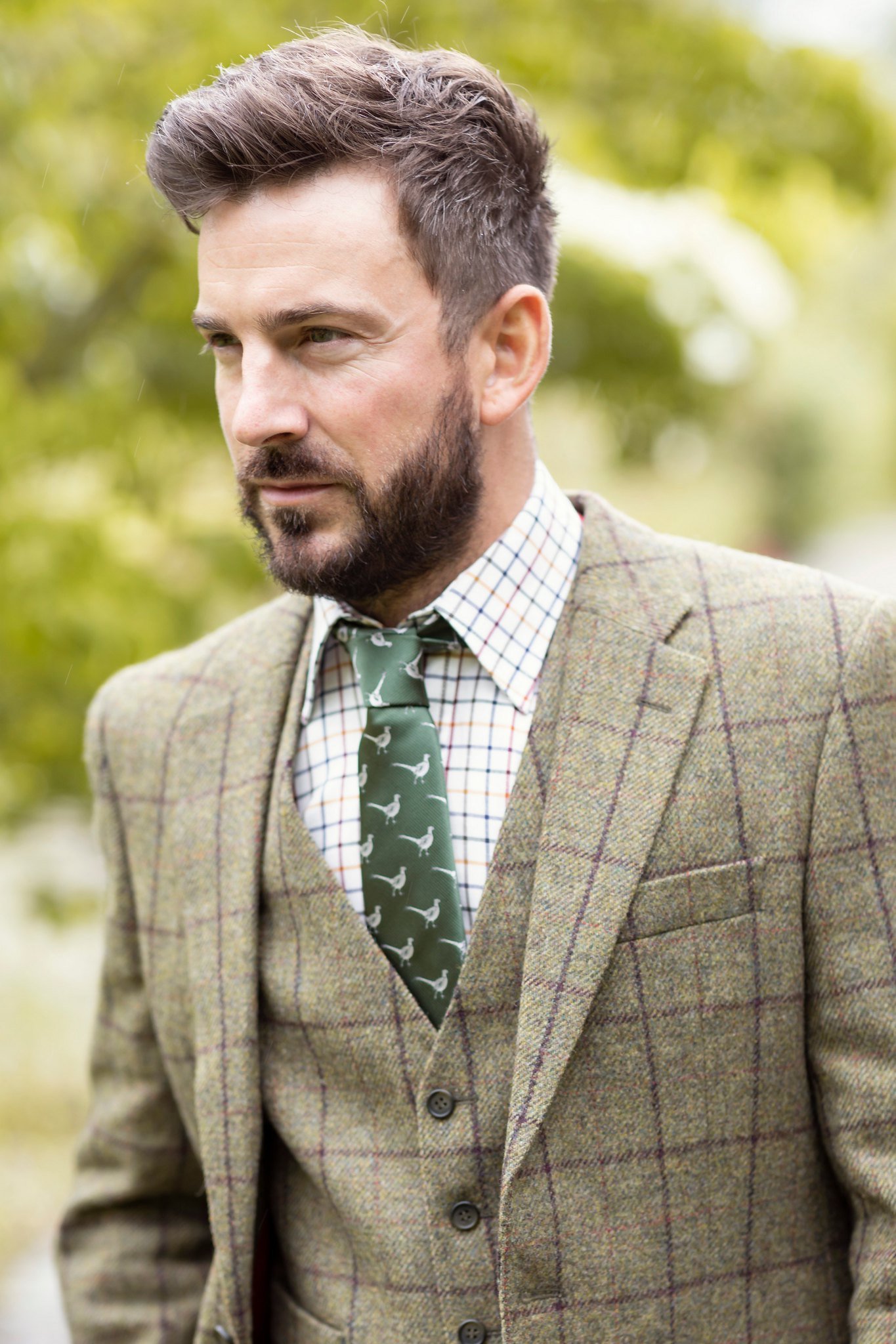 Formal tweed outfit