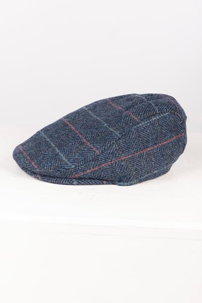 Tweed Flat Cap - Terrington - Navy Check
