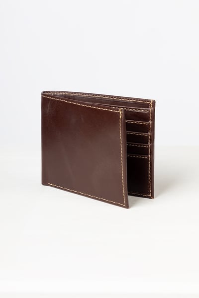 Men's Leather Bifold Wallet - Sledmere - Rich Brown