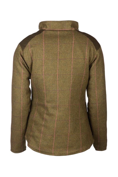 Chaqueta acolchada de tweed para mujer - Haworth - Verde oscuro