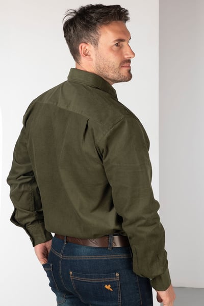 Herren-Cordhemd – Charlie - Khaki