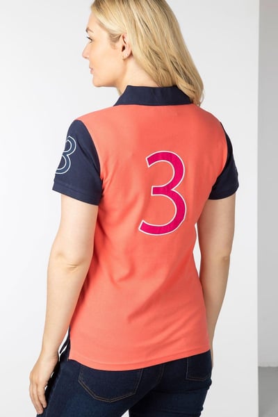 Ladies Ellie II Sash Polo Shirt - Peachy